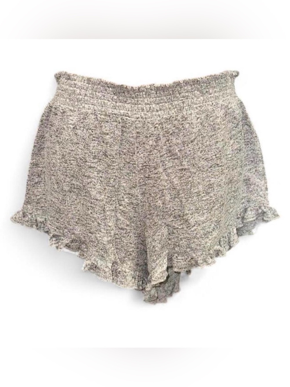 Xhilaration Heather Gray Ruffle Hem High Waist Shorts Medium
